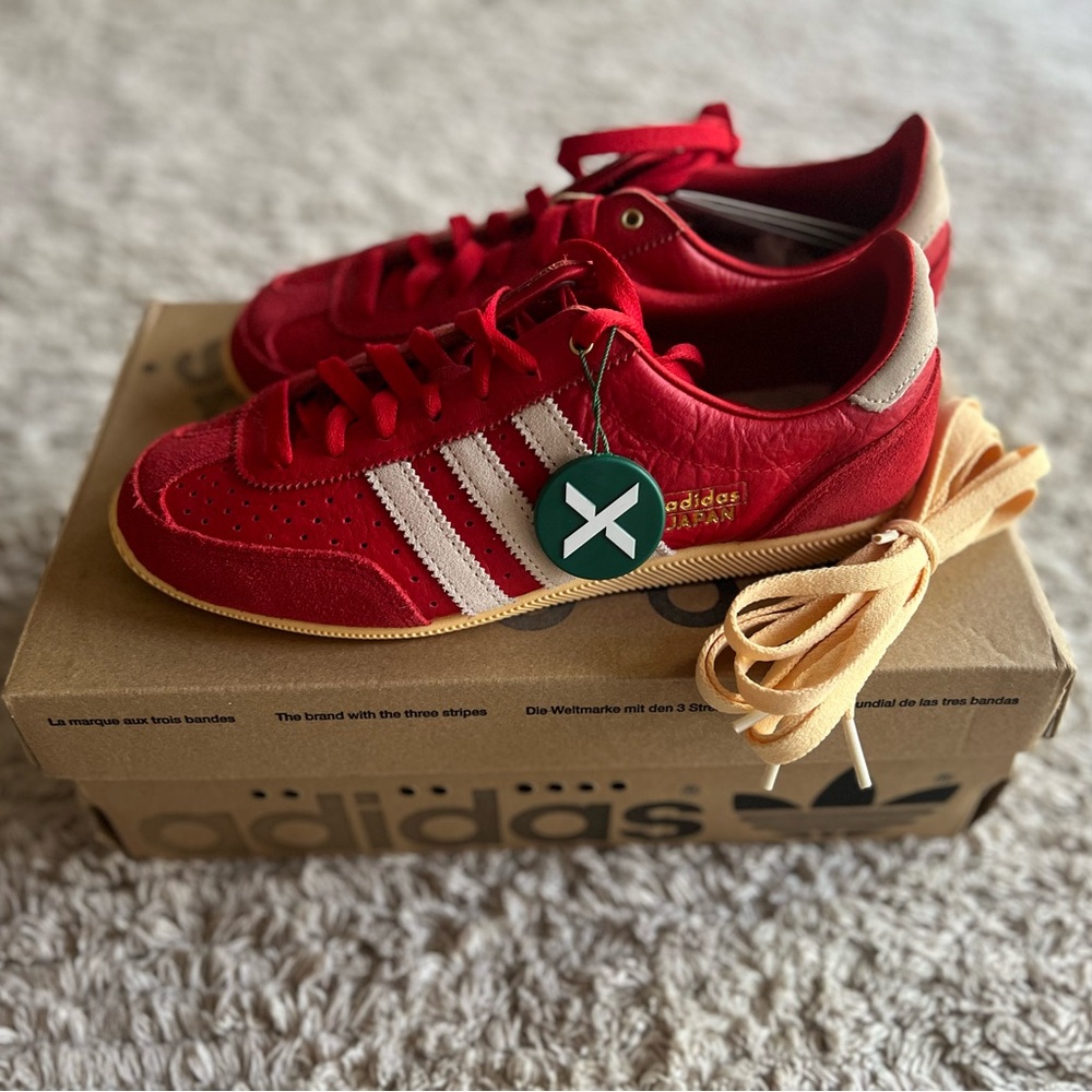 Adidas Japan red sneakers (size W7.5)